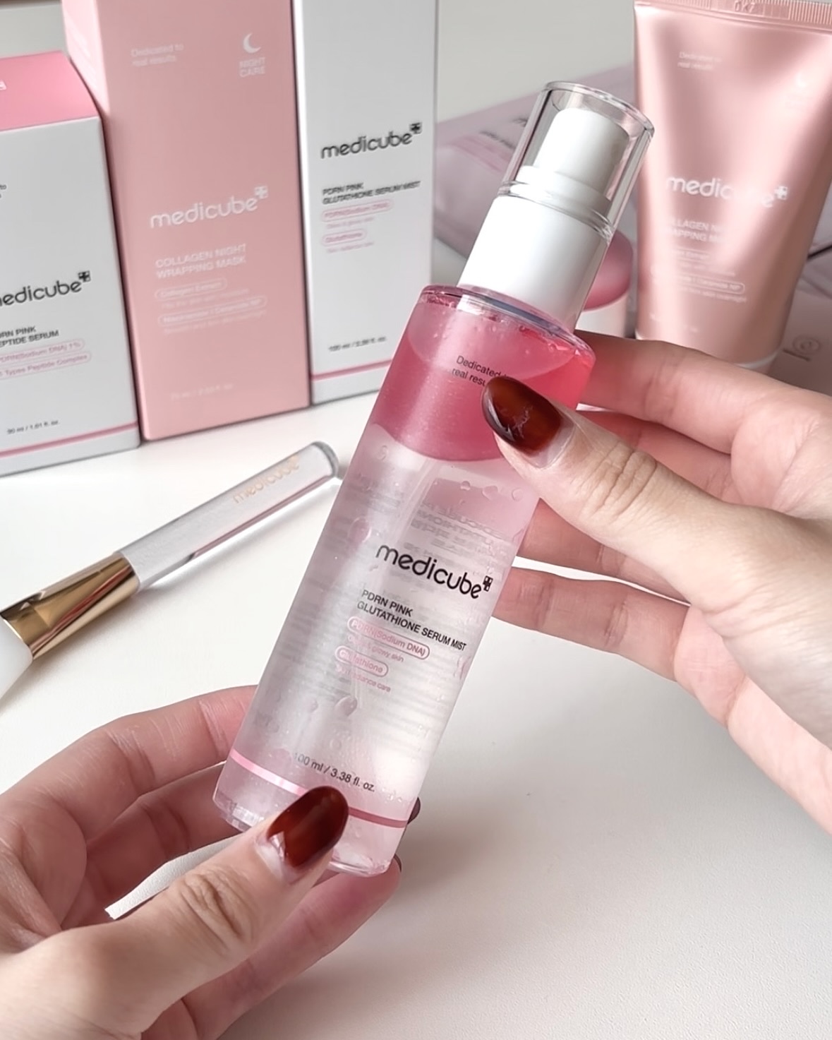 PDRNピンクセラムミスト/MEDICUBE/美容液を使ったクチコミ（1枚目）