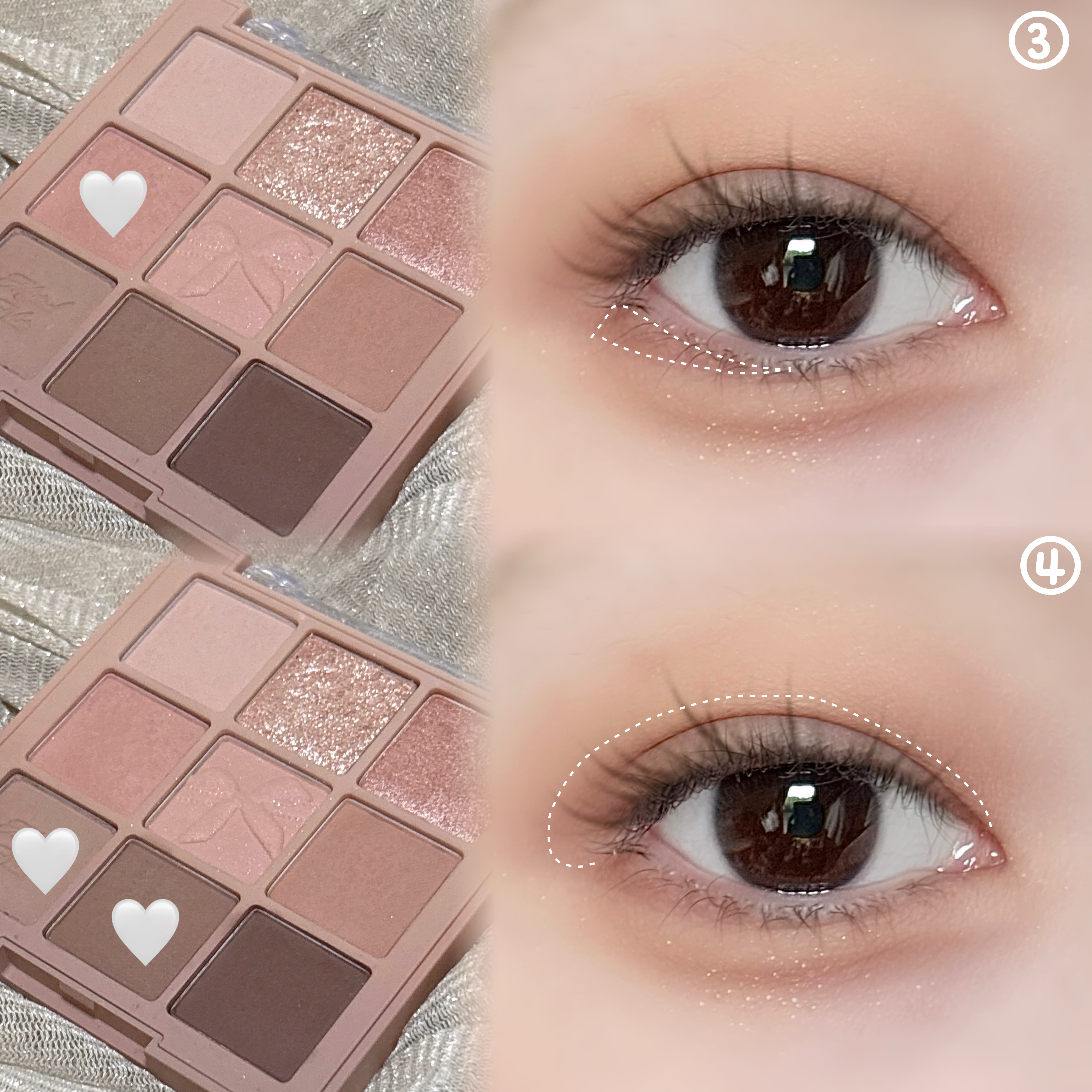 シャドウパレット/dasique/アイシャドウパレットを使ったクチコミ（3枚目）