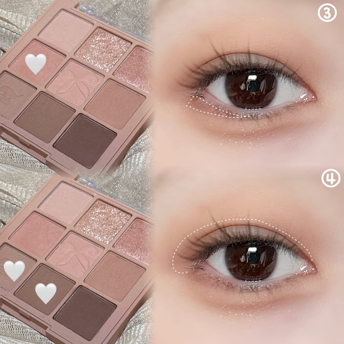 シャドウパレット/dasique/アイシャドウパレットを使ったクチコミ(3枚目)