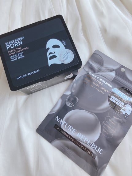 ブラックPDRN デイリーシートマスク/ネイチャーリパブリック/シートマスク・パックを使ったクチコミ(1枚目)