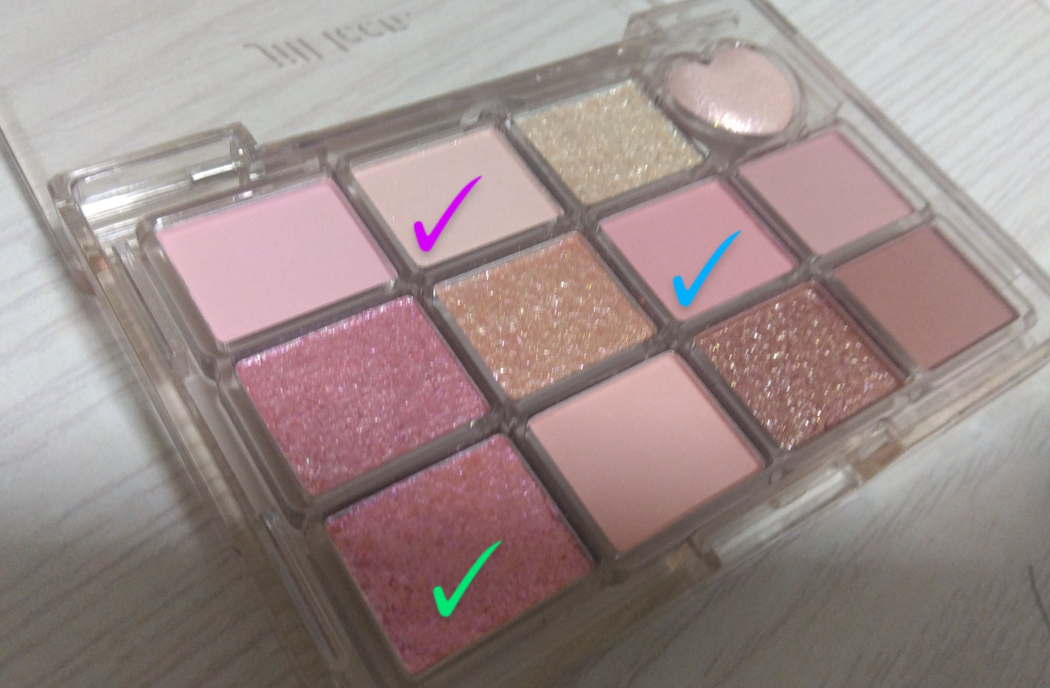 シャイニング12色ミニアイシャドウパレット/jill leen./アイシャドウパレットを使ったクチコミ（3枚目）