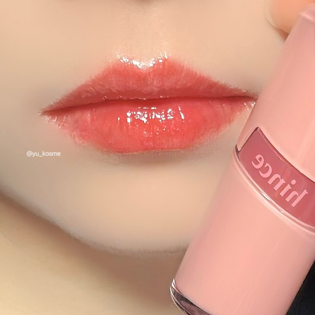 ロウグロウジェルティント R002 ロウローズ/hince/リップティントを使ったクチコミ（3枚目）