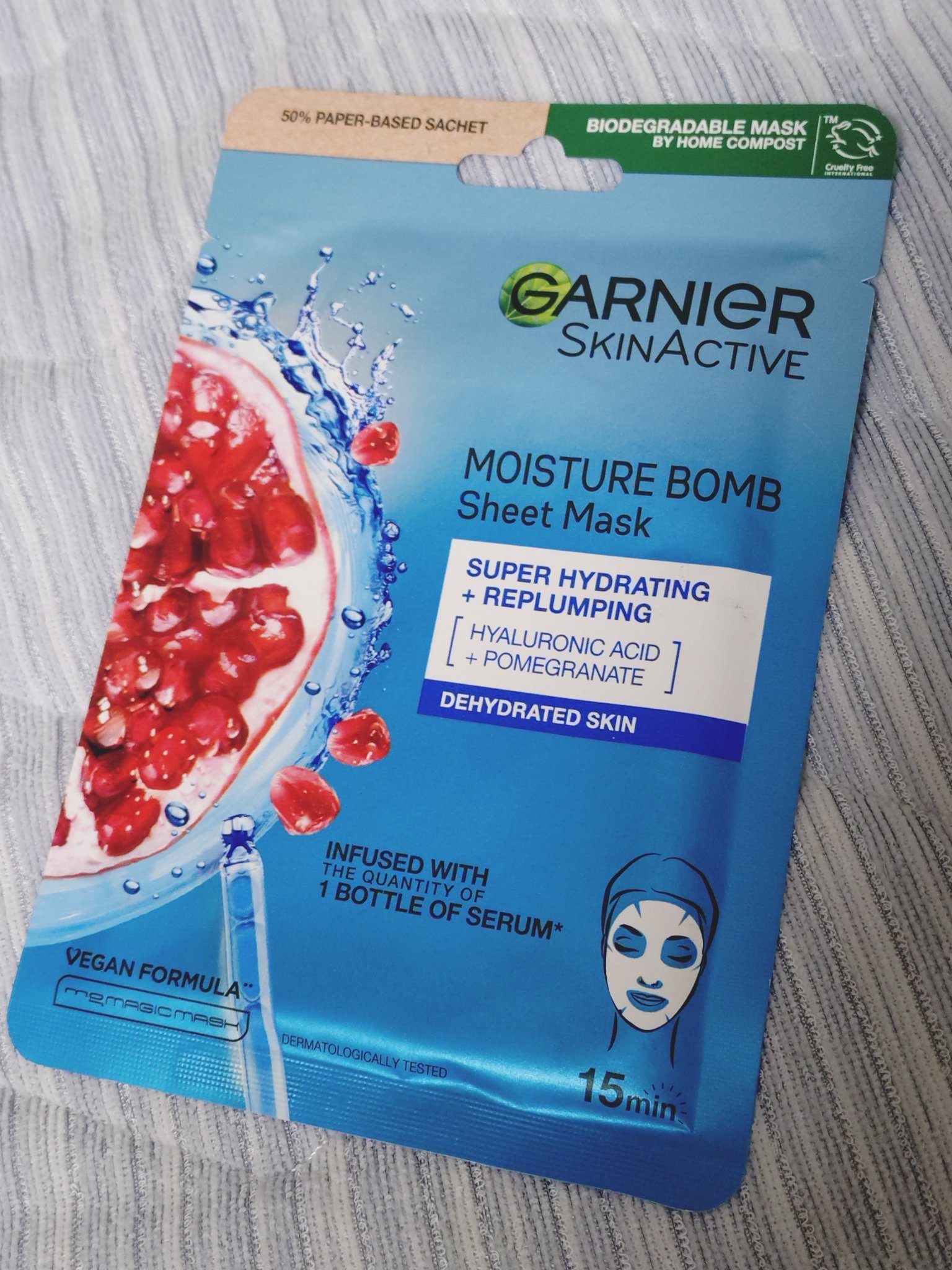 ガルニエ モイスチャー ボム スーパー ハイドレーティング フェイス シートマスク/GARNIER(海外)/シートマスク・パックを使ったクチコミ（1枚目）