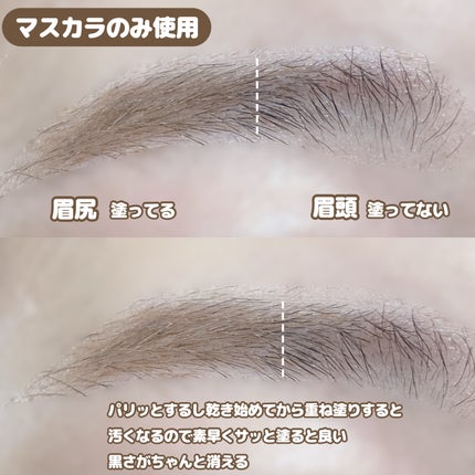 ハンオールブロウカラ/rom&nd/眉マスカラを使ったクチコミ(7枚目)
