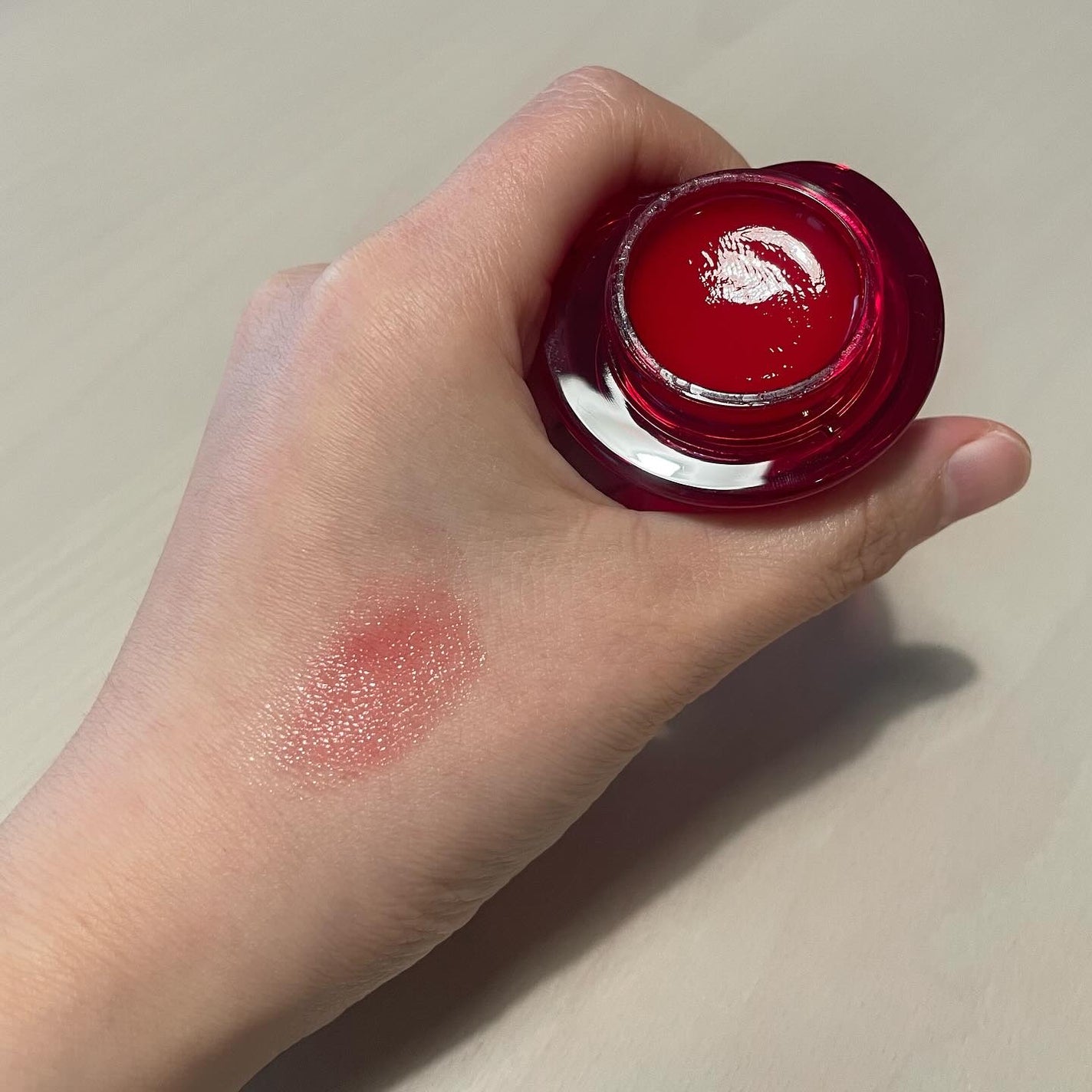 フィー リップアンドチーク グローイジェリーポット/fwee/リップグロスを使ったクチコミ(3枚目)