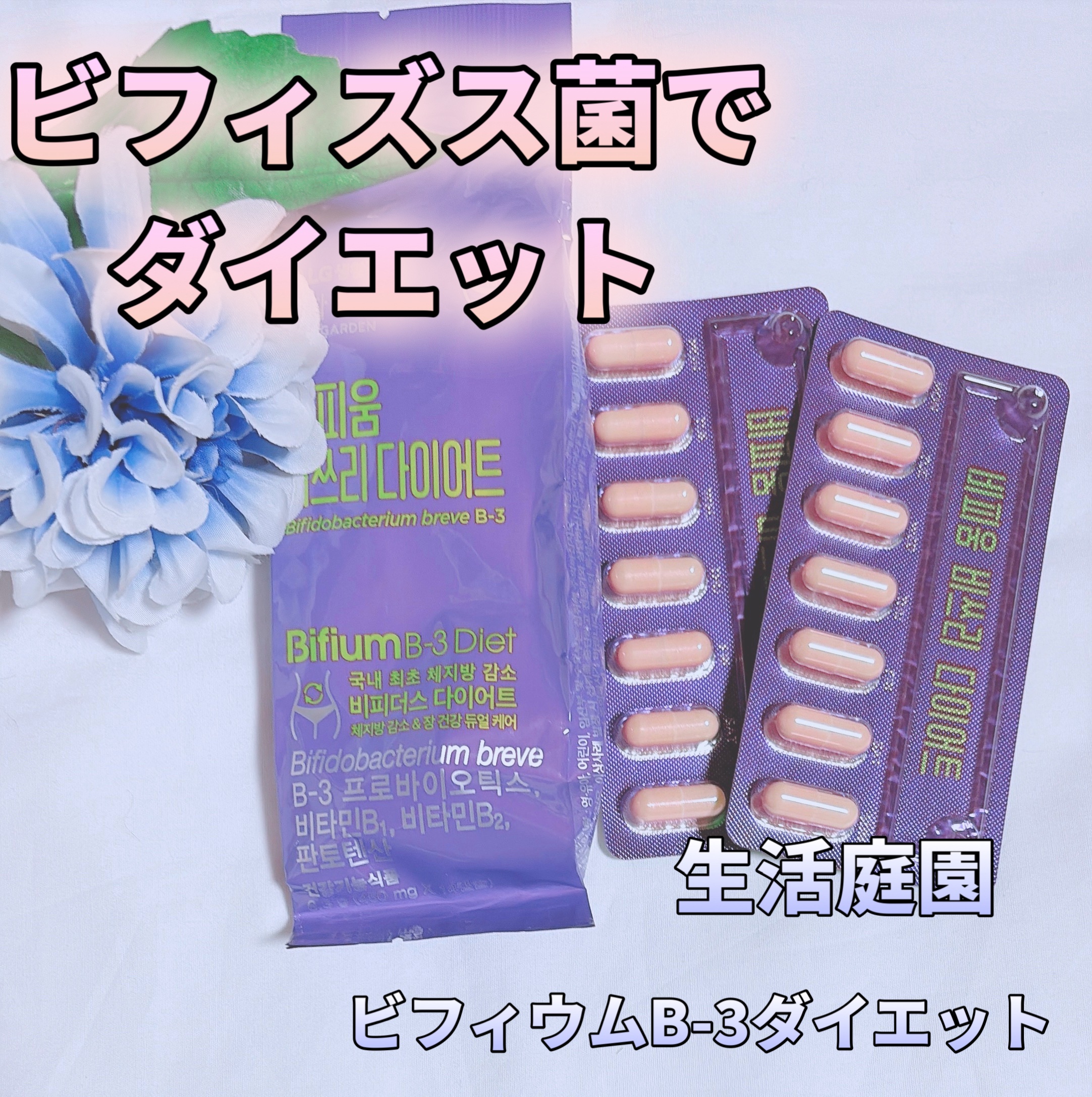 ビフィウム ビースリーダイエット/LG生活庭園/ボディサプリメントを使ったクチコミ（1枚目）