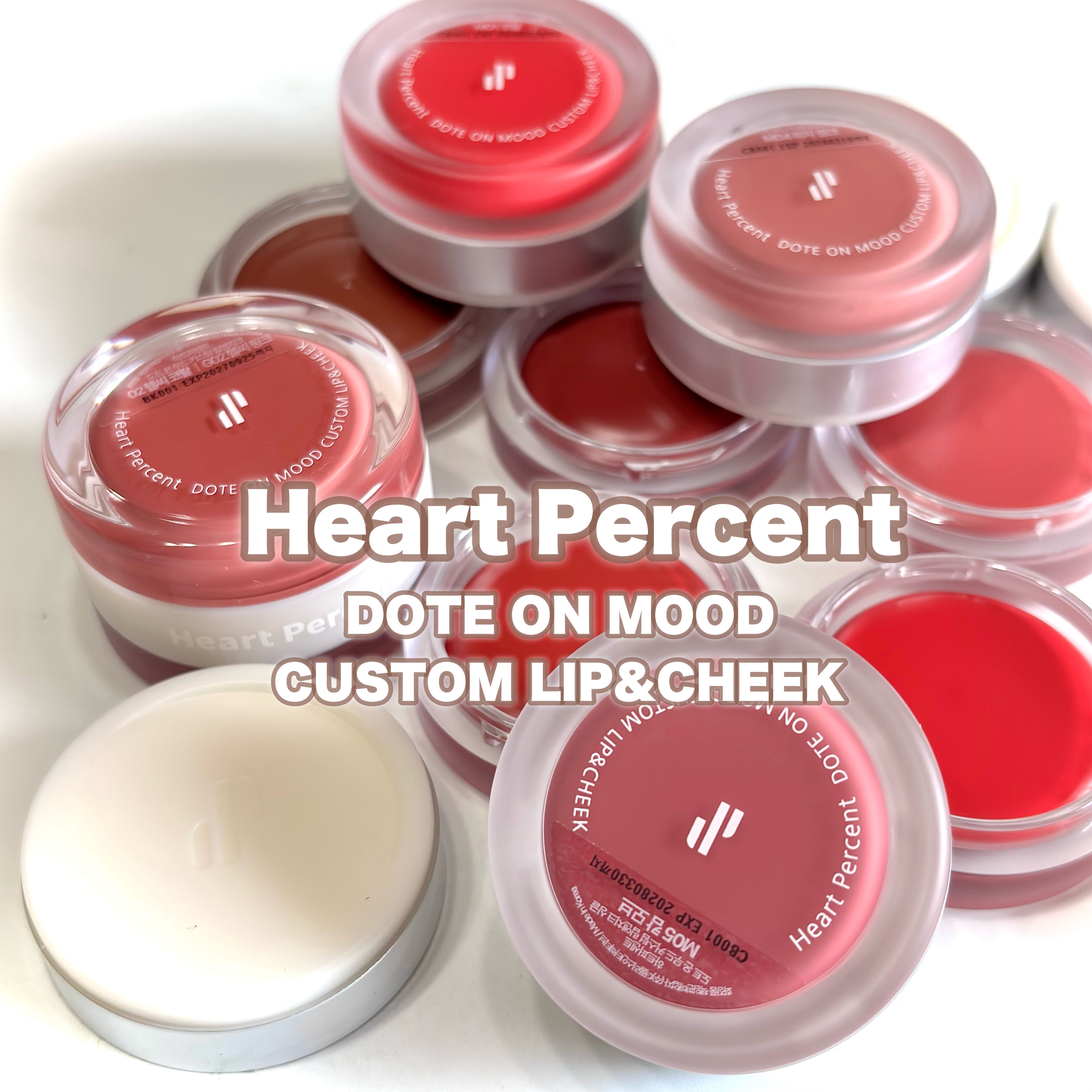 カスタムリップアンドチークシングル M07 プラムローズ/Heart Percent/ジェル・クリームチークを使ったクチコミ（1枚目）