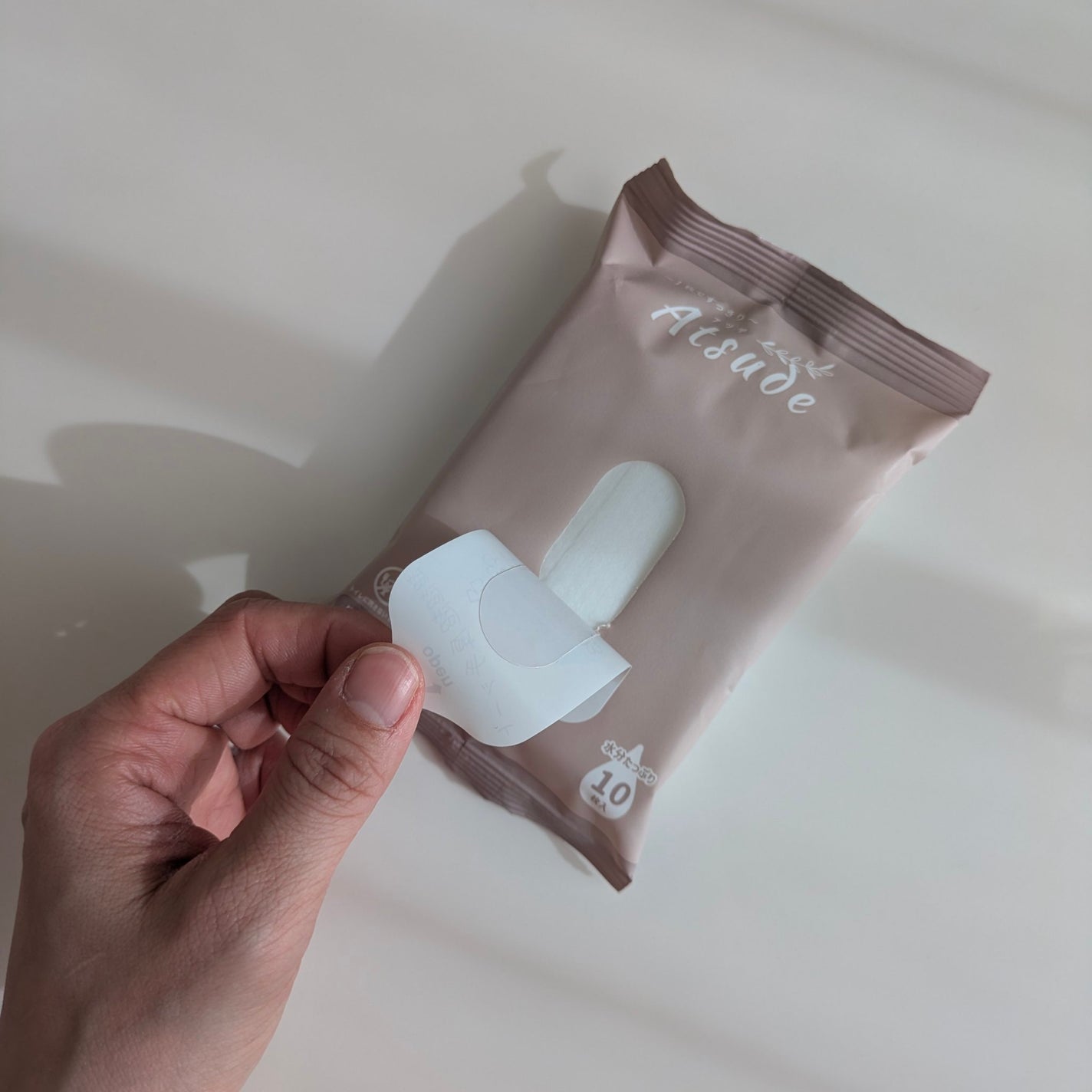 Atsude 乾かない手口ふき/AIRFRIC/ボディシートを使ったクチコミ(5枚目)