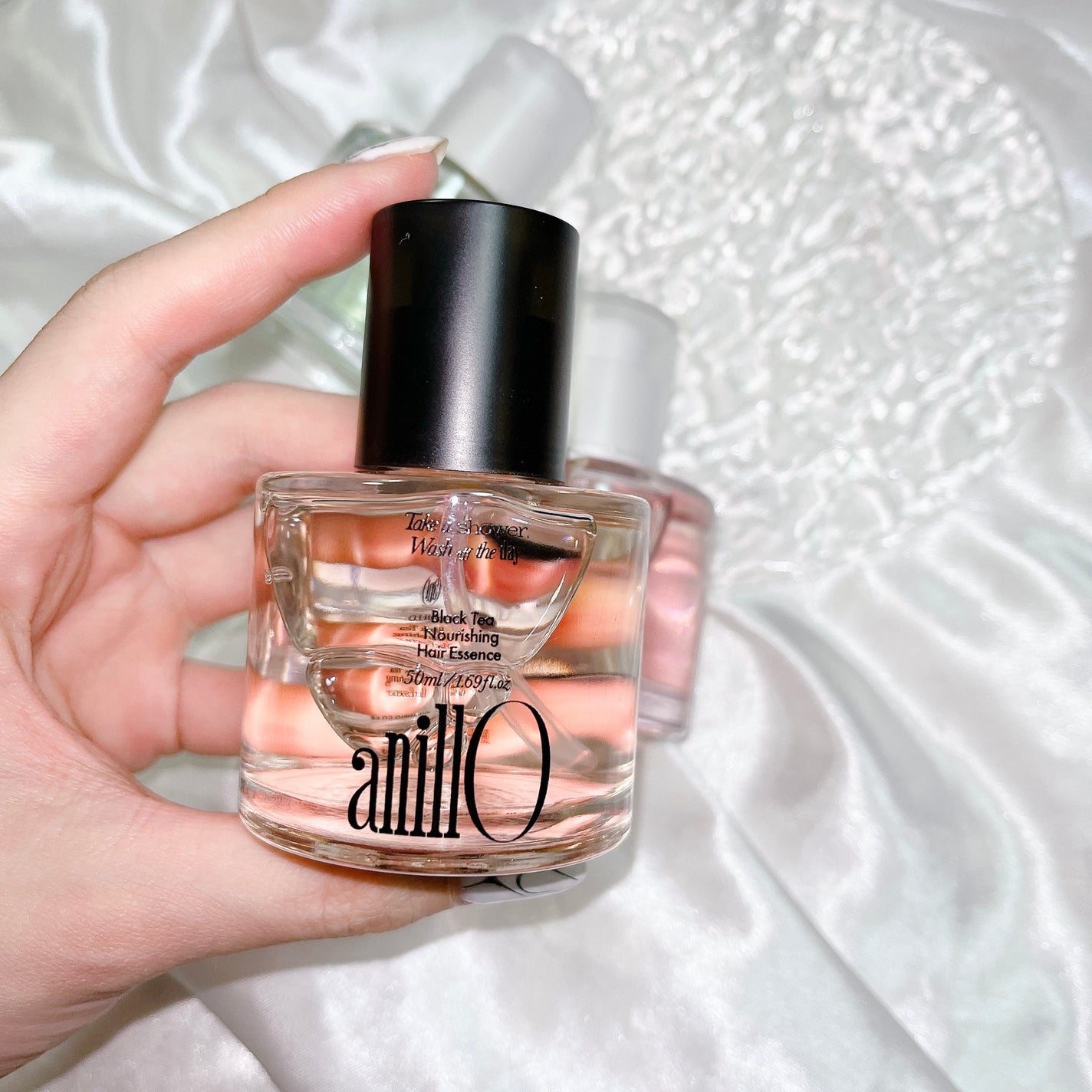 ロージーナイトヘアエッセンス/ANILLO/ヘアオイルを使ったクチコミ(2枚目)