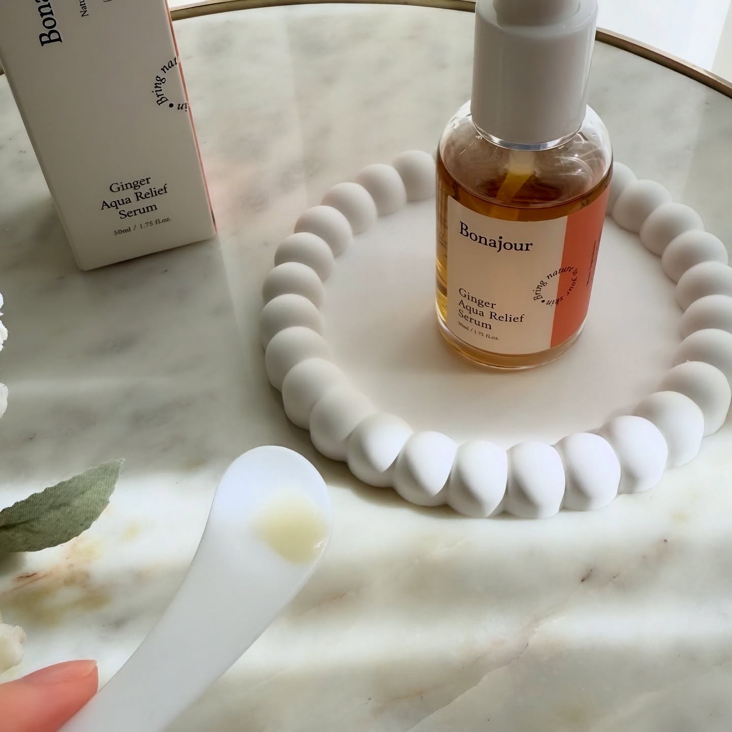 ジンジャーアクアリリーフセラム/Bonajour/美容液を使ったクチコミ（3枚目）
