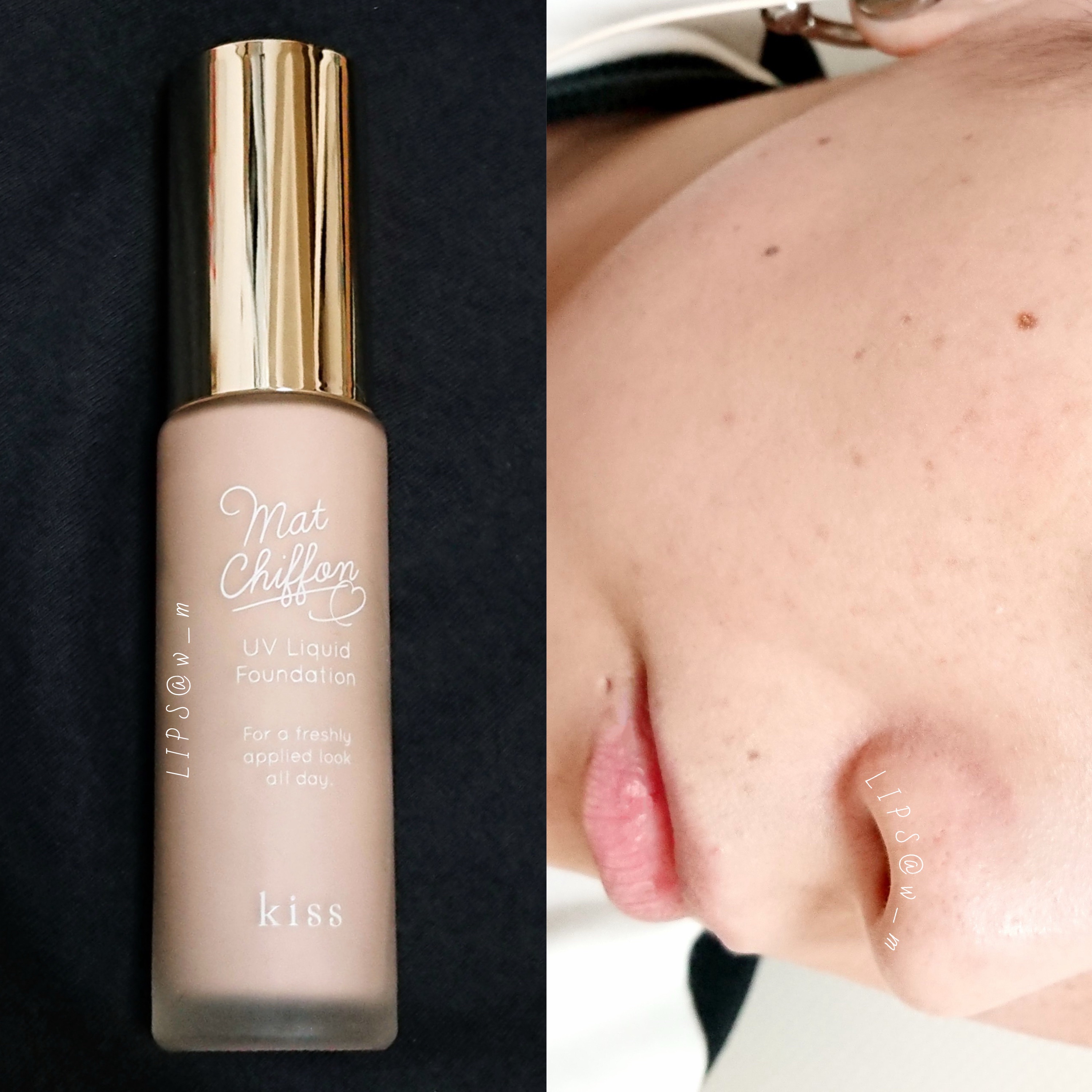 マットシフォン UVリキッドファンデ/KiSS/リキッドファンデーションを使ったクチコミ（1枚目）