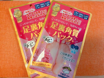 足裏角質パック ティアラローズの香り/EVERYYOU/レッグ・フットケアを使ったクチコミ(1枚目)