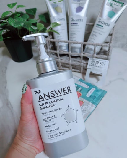 THE ANSWER EXリペアトリートメント FOR COLOR DAMAGE/THE ANSWER/洗い流すヘアトリートメントを使ったクチコミ(2枚目)
