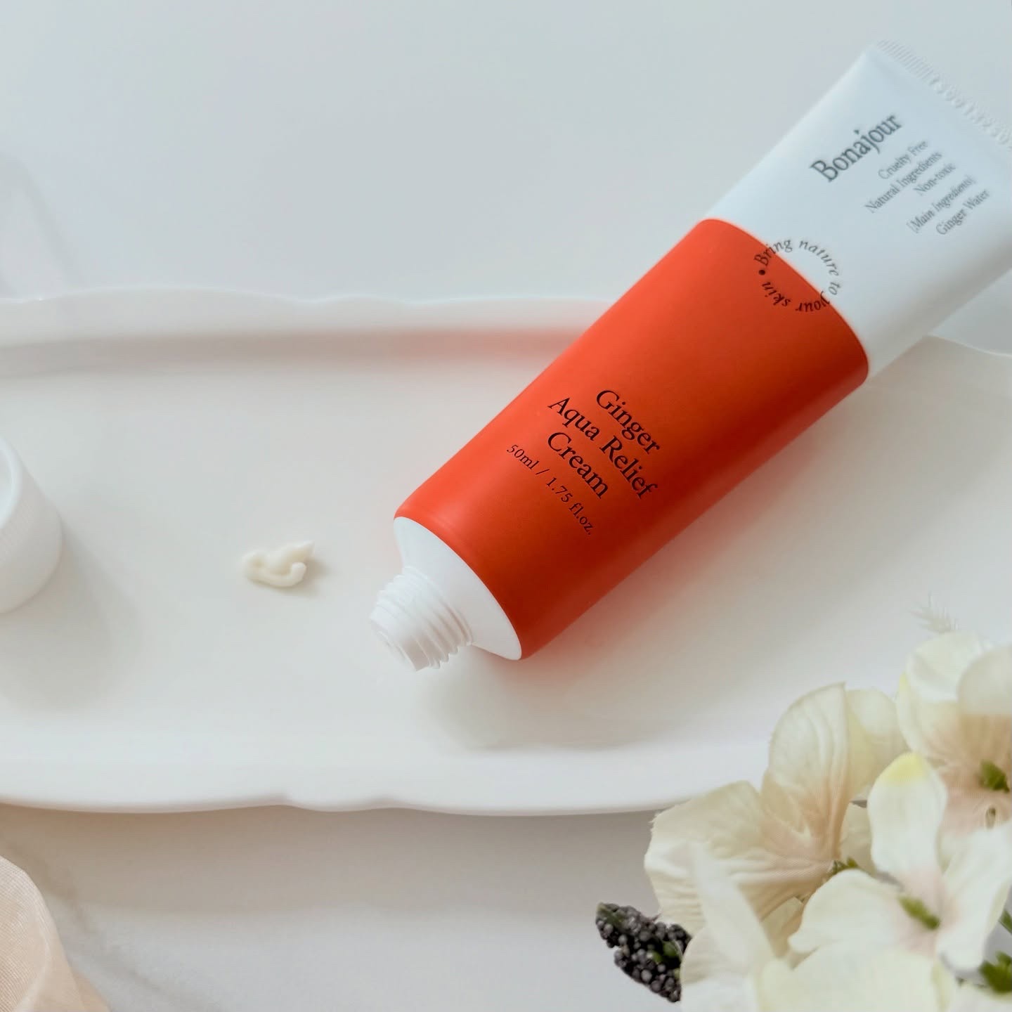 ジンジャーアクアリリーフクリーム/Bonajour/フェイスクリームを使ったクチコミ（2枚目）