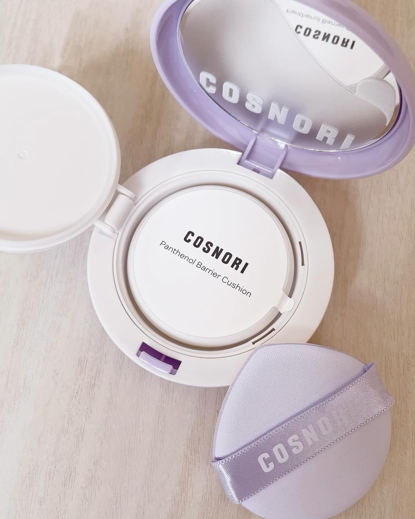 パンテノールバリアクッション 0.5 ロージーフェア/COSNORI/クッションファンデーションを使ったクチコミ（2枚目）