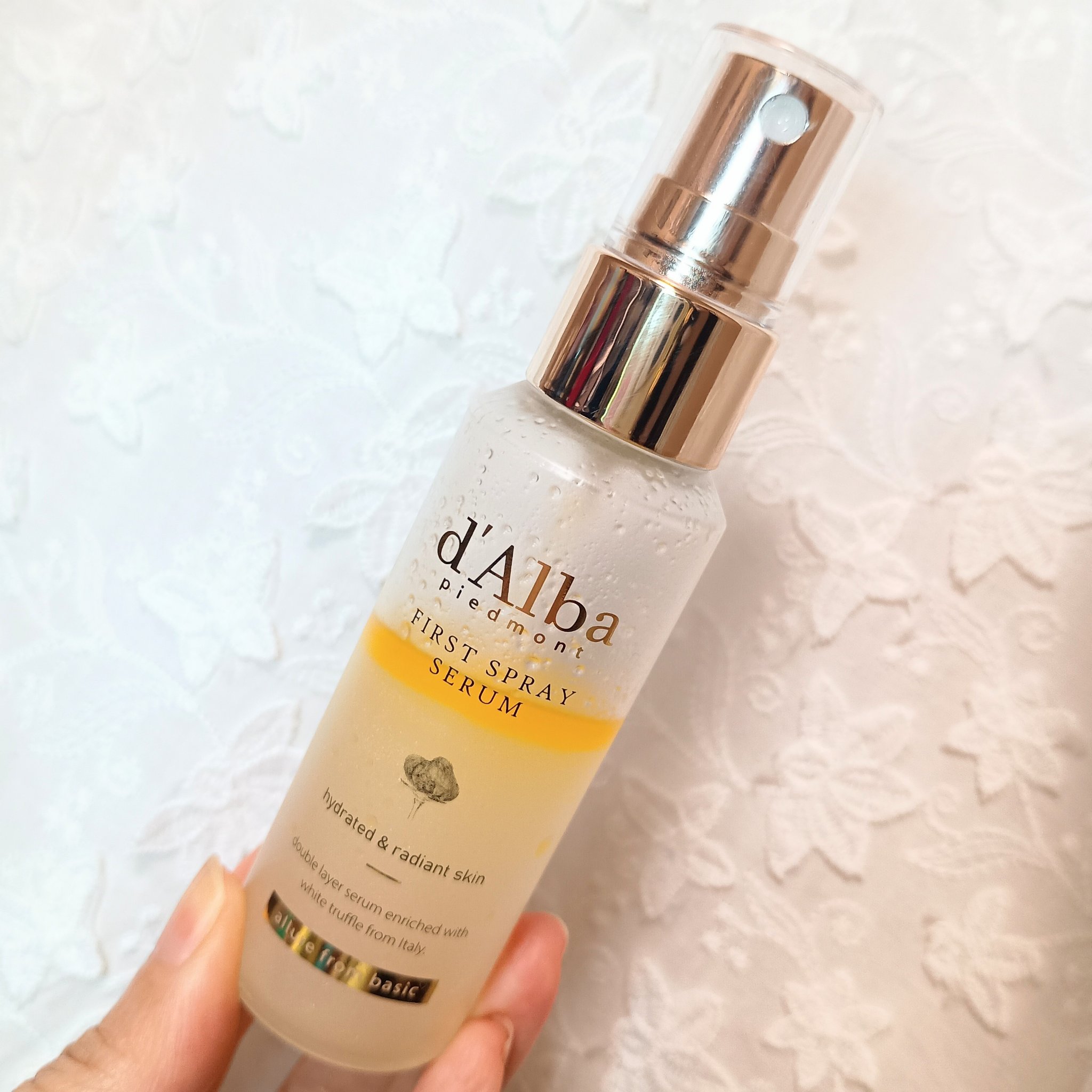 ダルバ ホワイトトリュフファーストスプレーセラム/ダルバ/ミスト状化粧水を使ったクチコミ（1枚目）