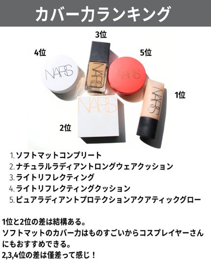 ナチュラルラディアント ロングウェア クッションファンデーション/NARS/クッションファンデーションを使ったクチコミ(7枚目)