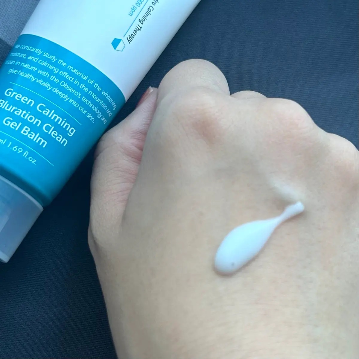 グリーンカーミングブルーレーションクリーンディープクレンザー/obsero/洗顔フォームを使ったクチコミ（2枚目）