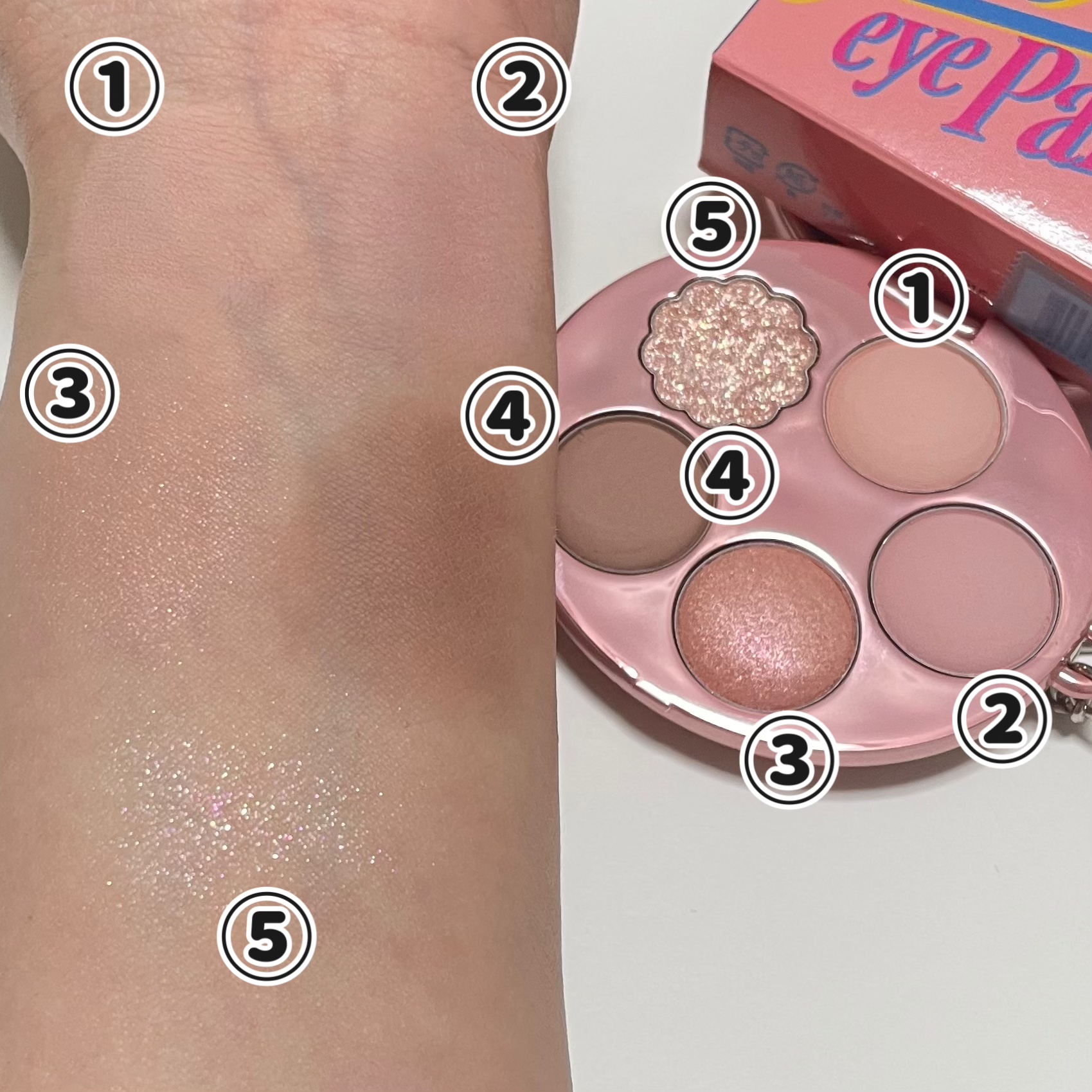 フィー ポケットアイパレット/fwee/アイシャドウパレットを使ったクチコミ（2枚目）