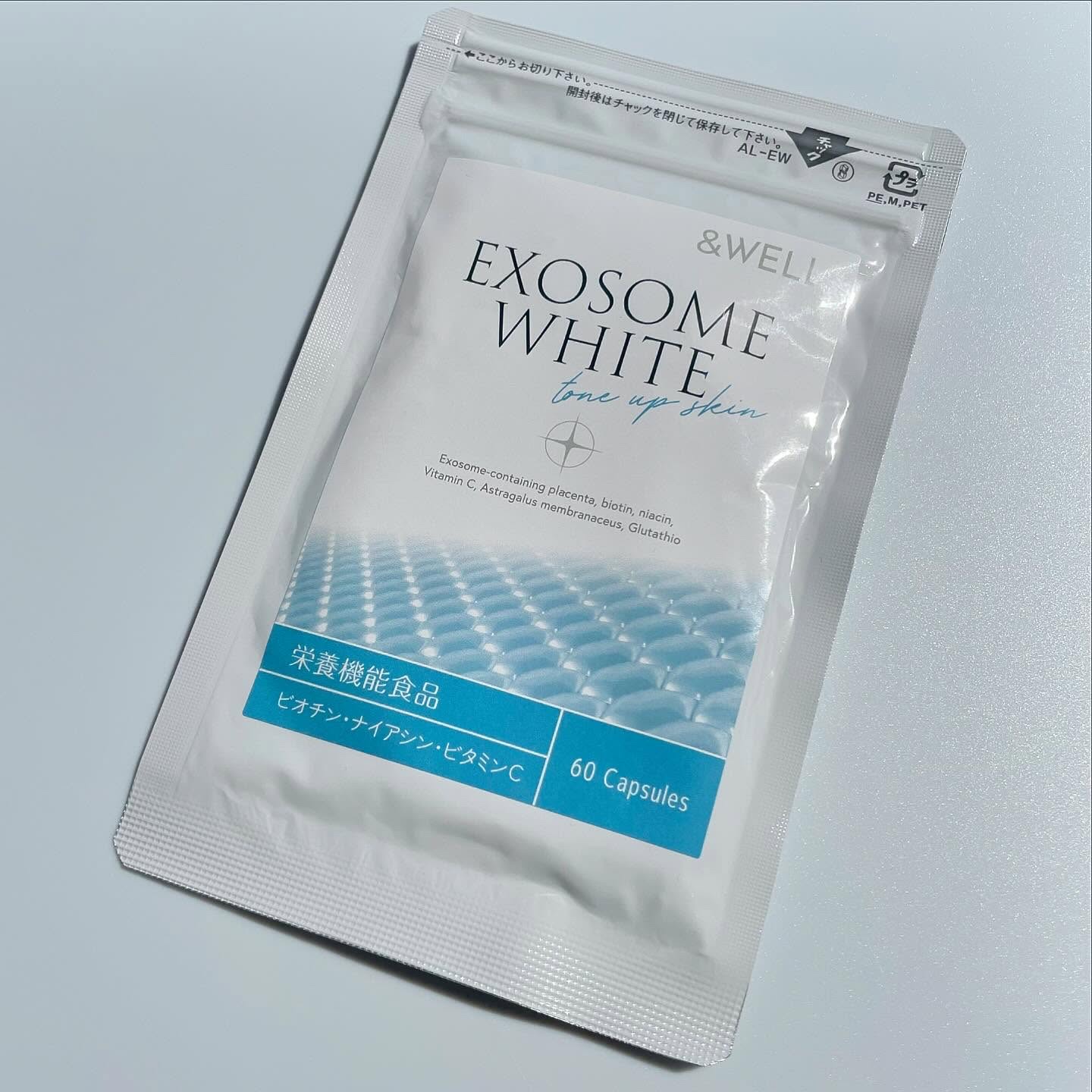 &WELL エクソソームホワイト/&WELL/美容サプリメントを使ったクチコミ（2枚目）