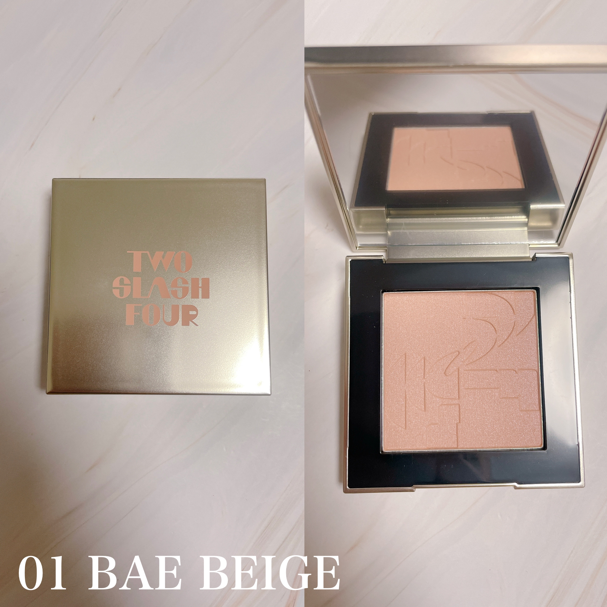 オールオーバーフェイスブラッシュ/TWO SLASH FOUR/パウダーチークを使ったクチコミ（2枚目）