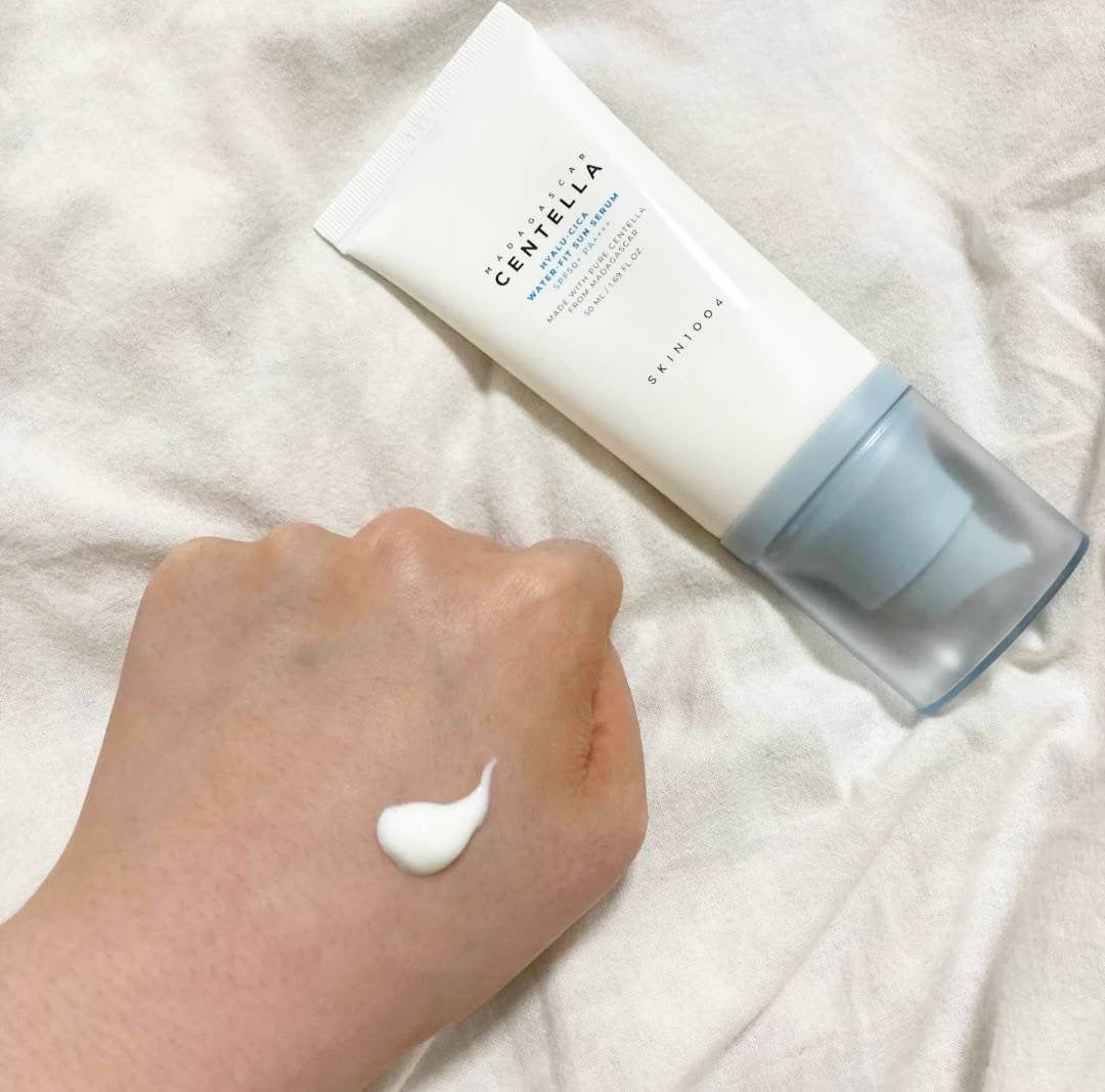 ヒアルーシカ ウォーターフィット サンセラム/SKIN1004/日焼け止めローションを使ったクチコミ(2枚目)