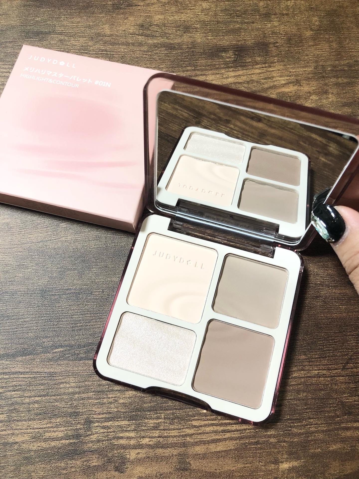 JUDYDOLL メリハリマスターパレット/JUDYDOLL/パウダーハイライトを使ったクチコミ（3枚目）