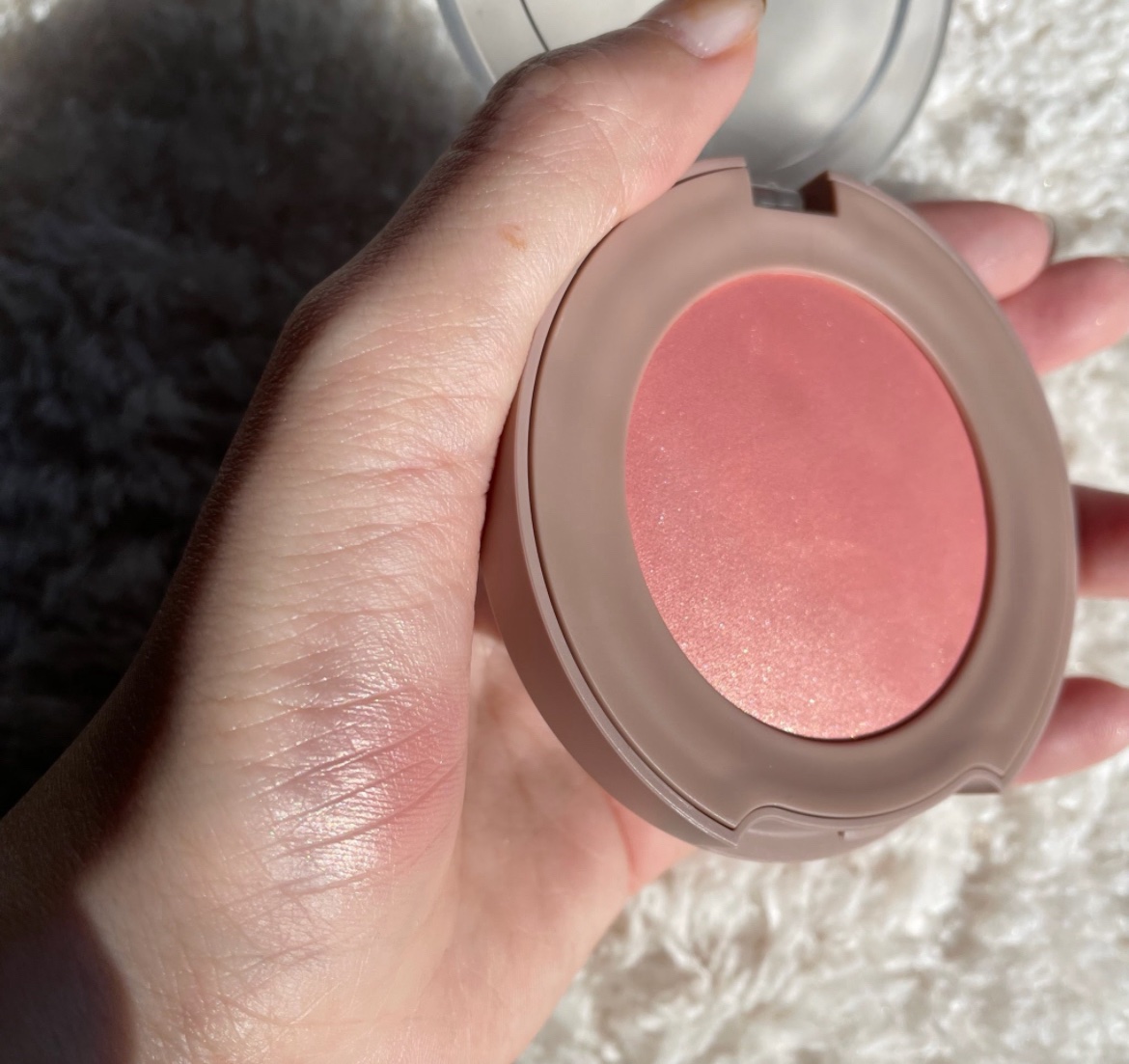 トゥルーディメンショングロウチーク/hince/パウダーチークを使ったクチコミ（3枚目）