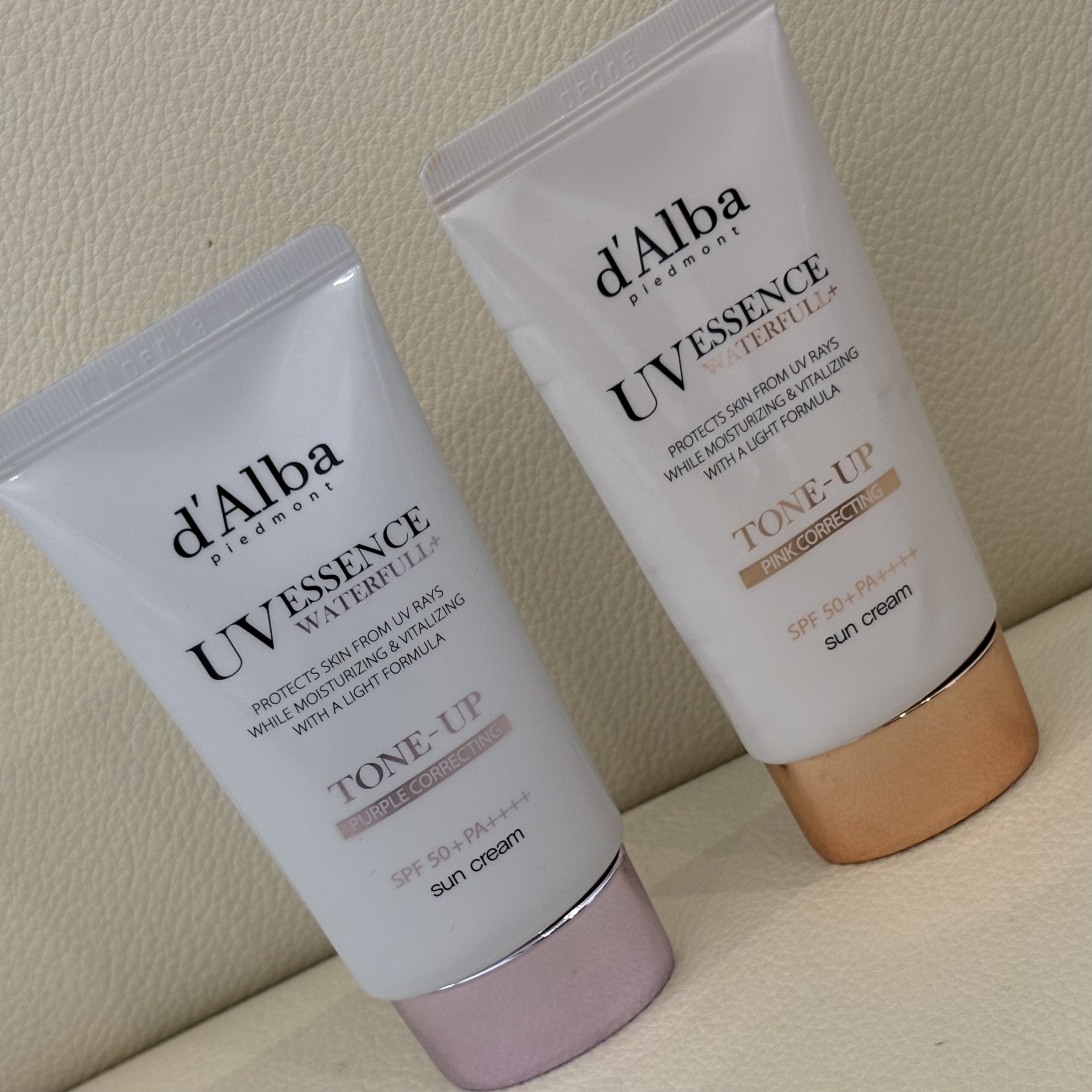 ダルバ ウォータフル トーンアップ サンクリーム(パープル)/ダルバ/日焼け止めクリームを使ったクチコミ（1枚目）
