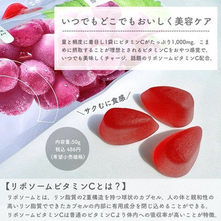 2Gummy LIPOSOME VC/2foods/美容サプリメントを使ったクチコミ(2枚目)