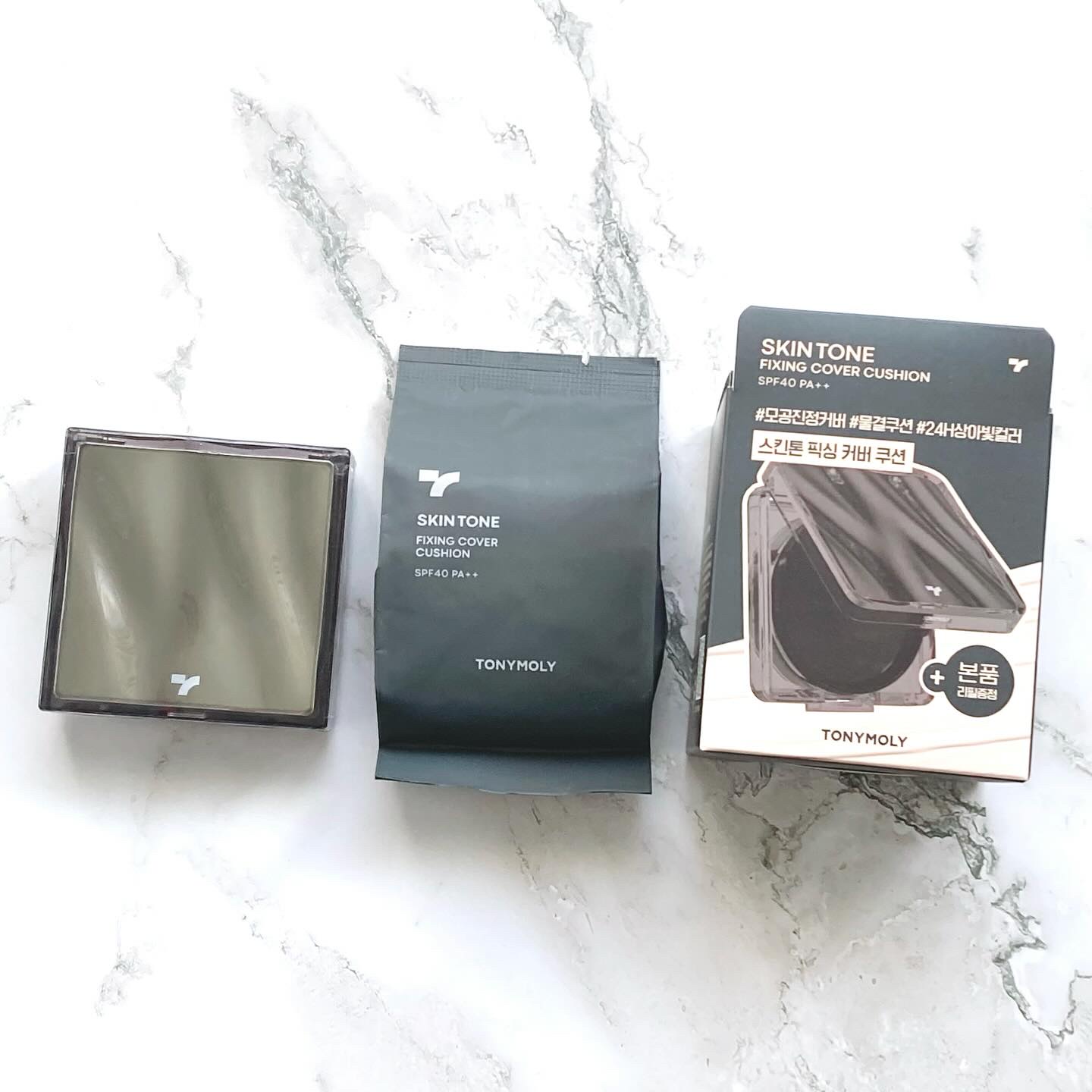 スキントーンフィクシングカバークッション/TONYMOLY/クッションファンデーションを使ったクチコミ（2枚目）