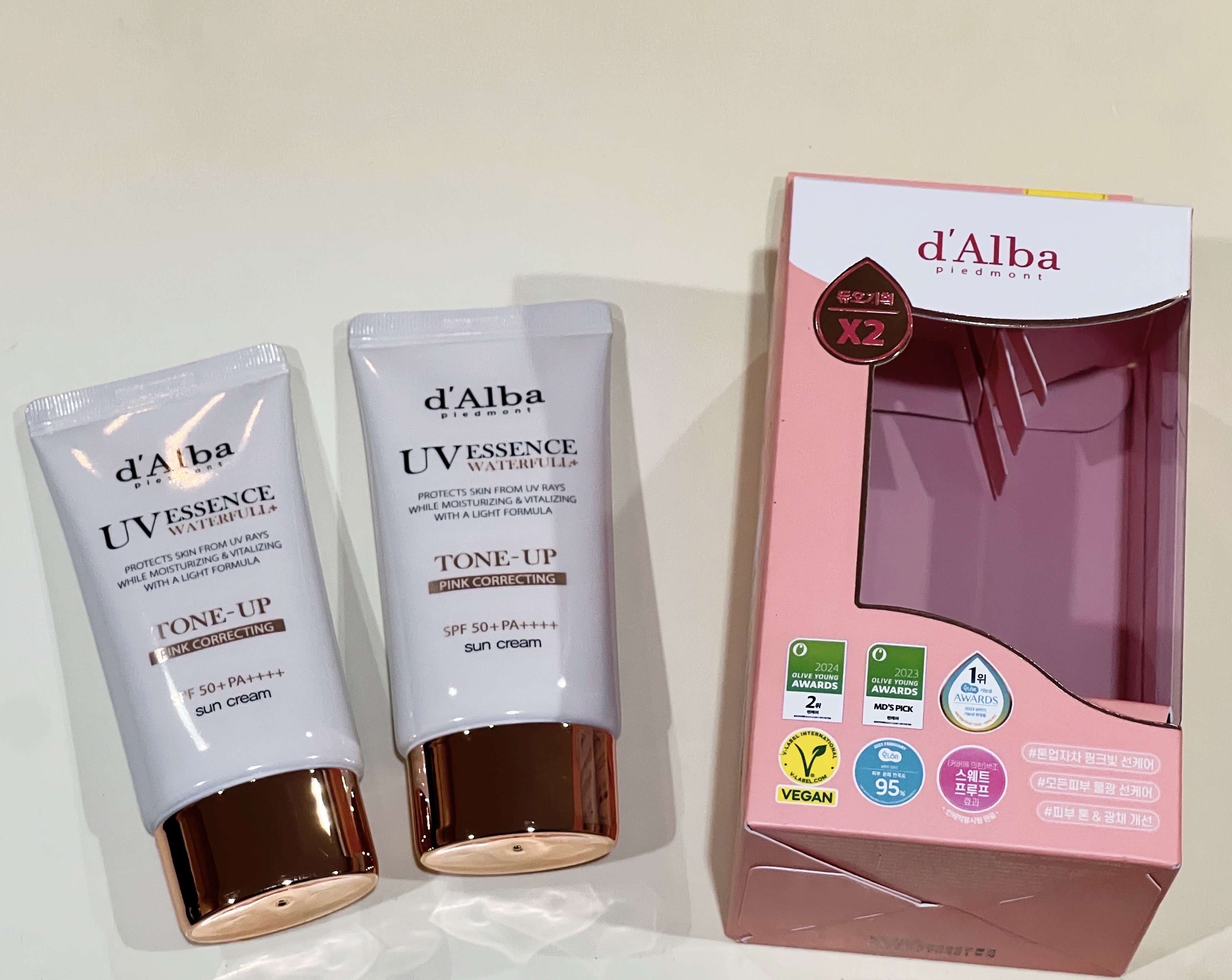 ウォータフルトーンアップサンクリーム/ダルバ/日焼け止めクリームを使ったクチコミ（1枚目）