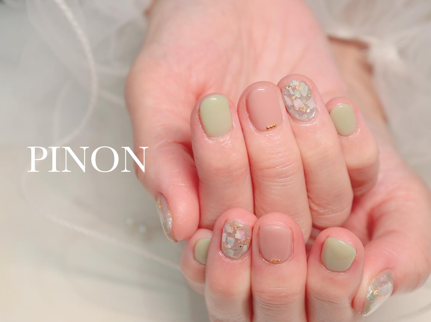 カラージェルM　マット/Miss Mirage/ジェルネイルを使ったクチコミ（3枚目）