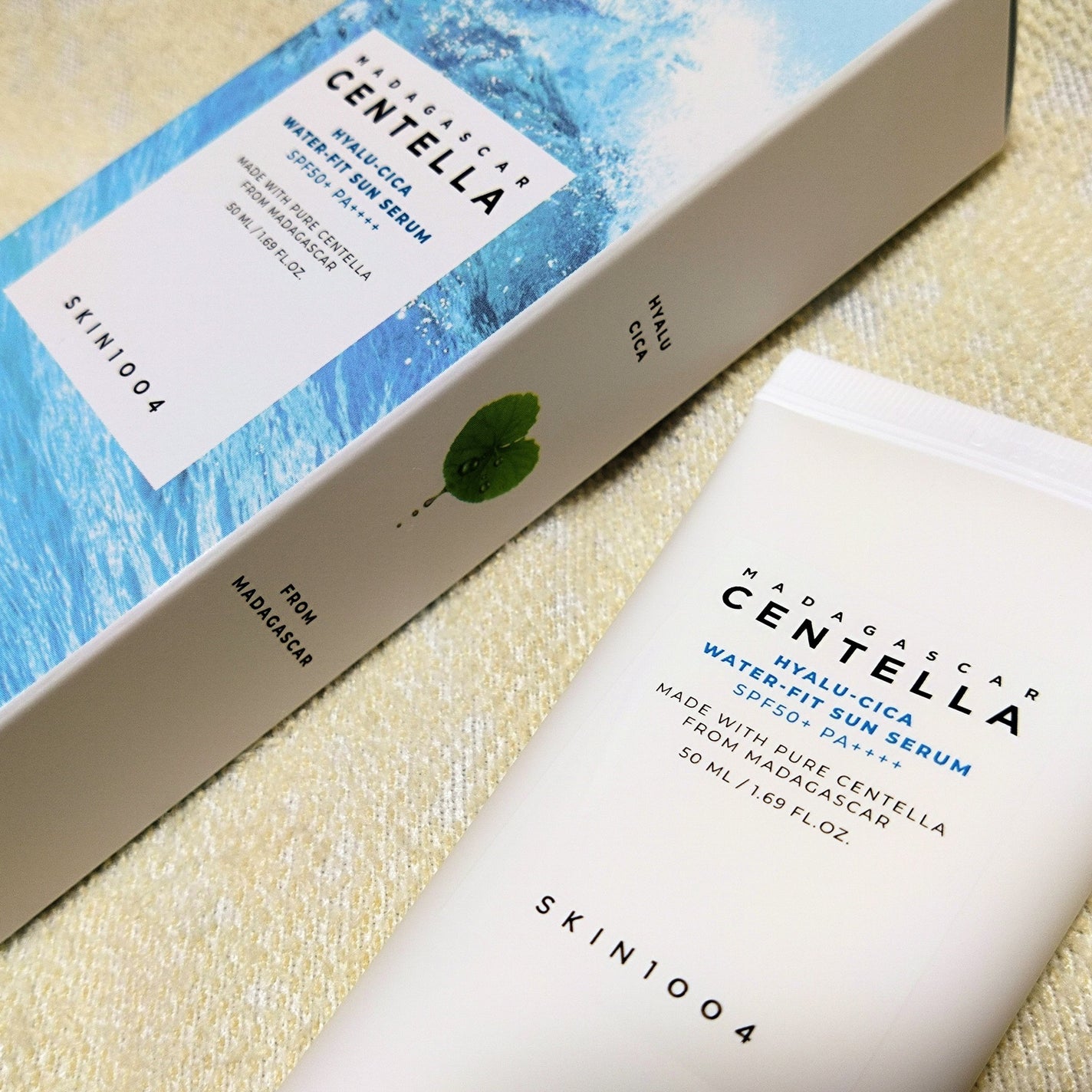 ヒアルーシカ ウォーターフィット サンセラム/SKIN1004/日焼け止めローションを使ったクチコミ(2枚目)