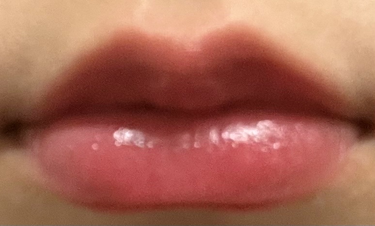 ジューシーラスティングティント 15 ファンキーメロン(FUNKY MELON)/rom&nd/リップティントを使ったクチコミ（2枚目）