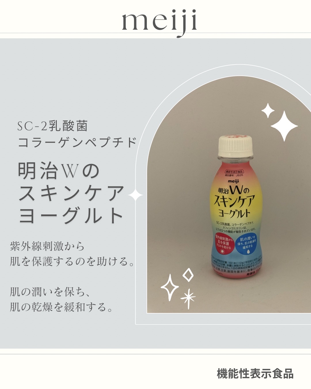 明治Ｗのスキンケアヨーグルト/明治/飲むヨーグルトを使ったクチコミ（1枚目）