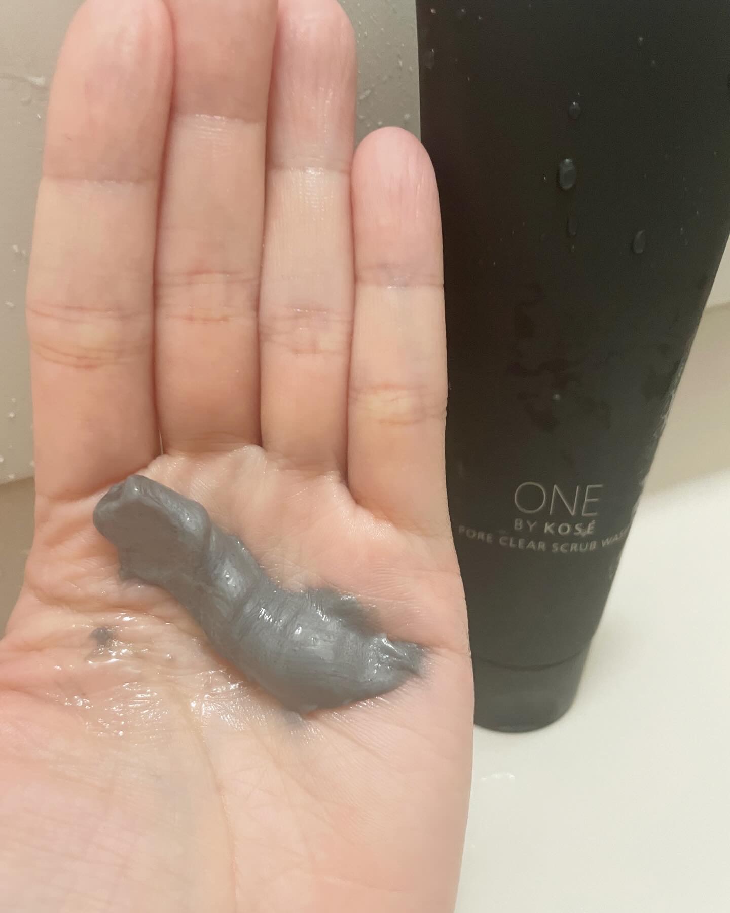 ポアクリア スクラブ ウォッシュ/ONE BY KOSE/洗顔フォームを使ったクチコミ（2枚目）