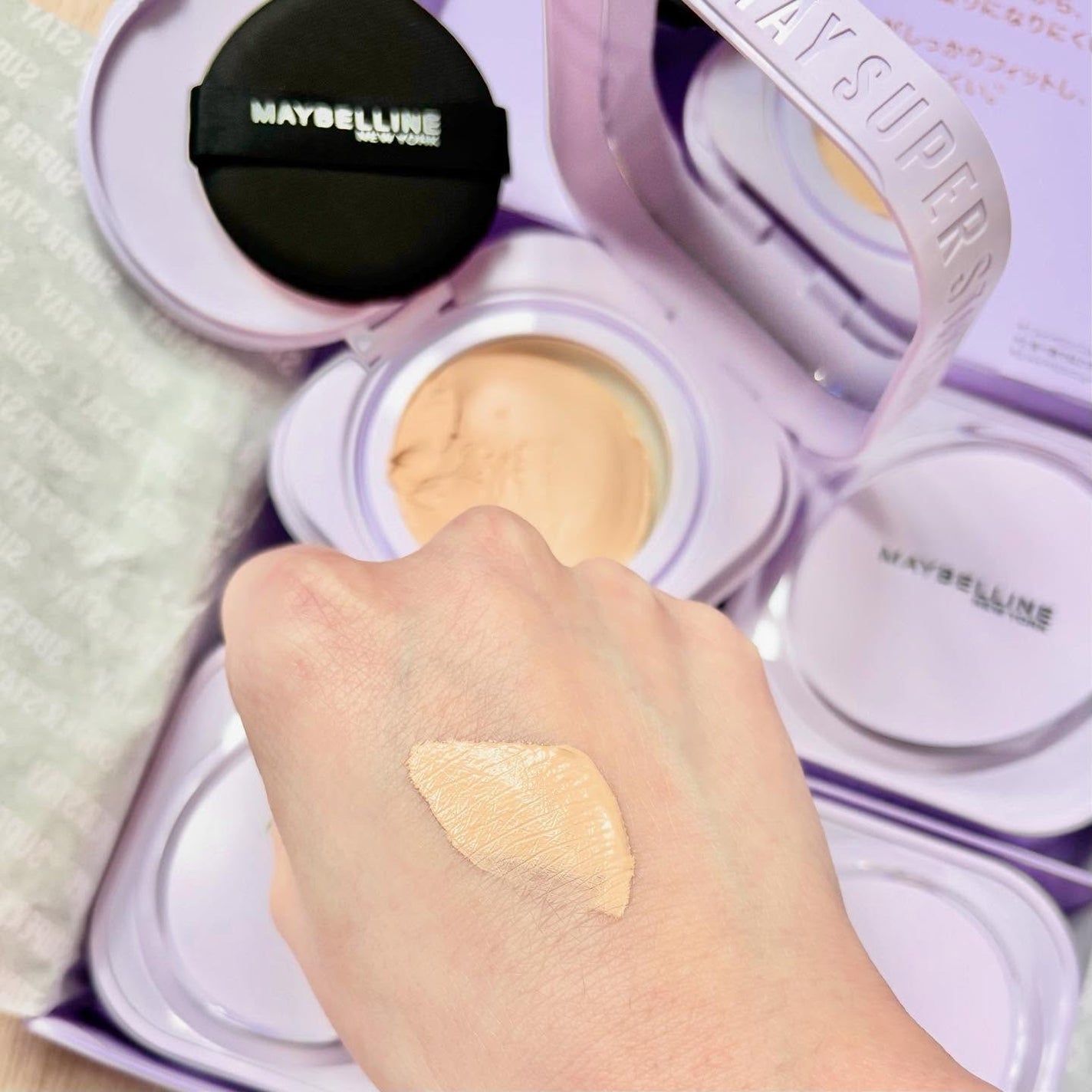 SPステイ クリームパクト ファンデーション/MAYBELLINE NEW YORK/クリーム・エマルジョンファンデーションを使ったクチコミ(3枚目)