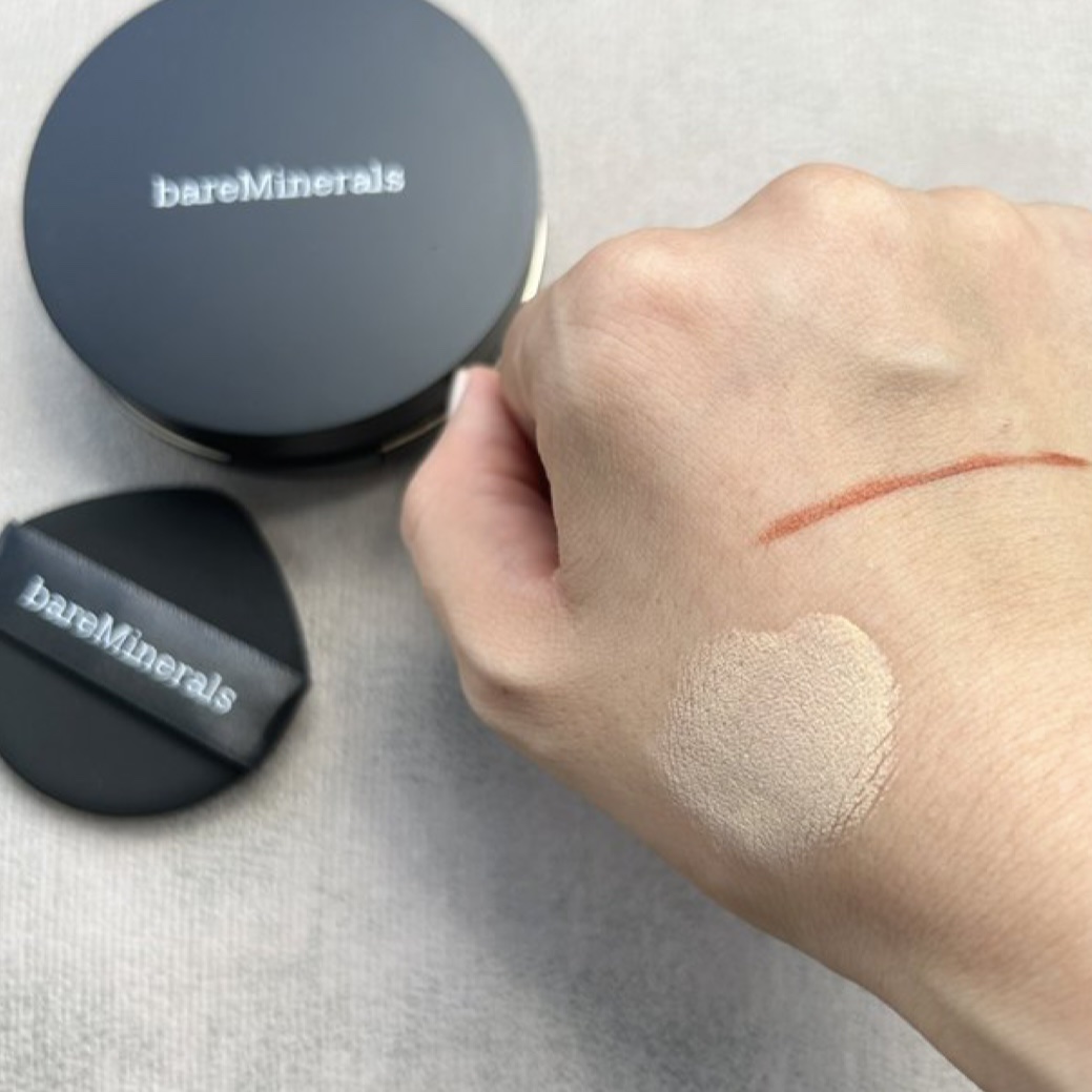 オリジナル ピュア セラム カバーアップ クッション/bareMinerals/クッションファンデーションを使ったクチコミ（3枚目）