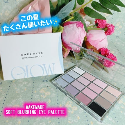ソフトブラーリングアイパレット 13.ブルーコアブラーリング/wakemake/アイシャドウパレットを使ったクチコミ(1枚目)