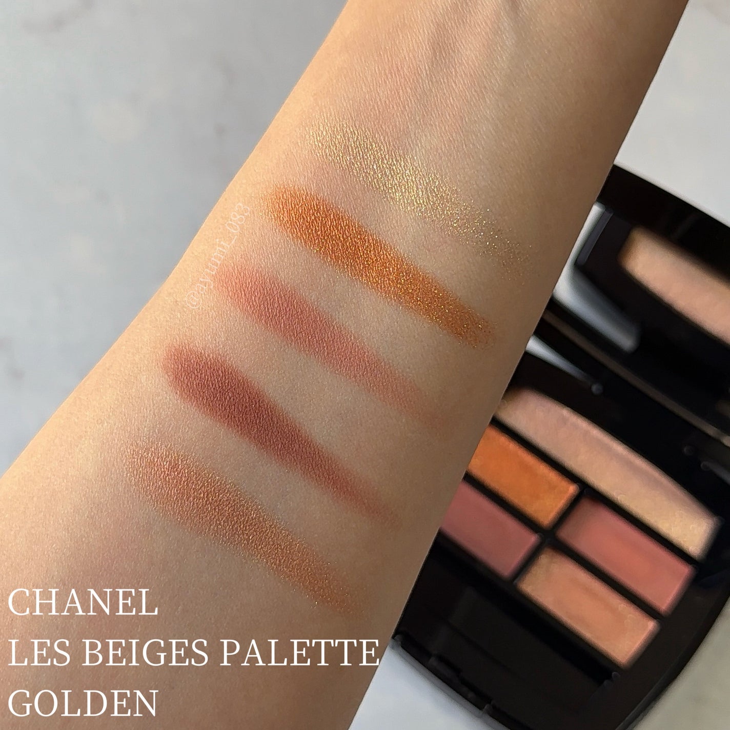 試し塗りのみ CHANEL レベージュ パレットルガール GOLDEN 新色レビュー】レ ベージュ パレット ルガール|CHANELの口コミ