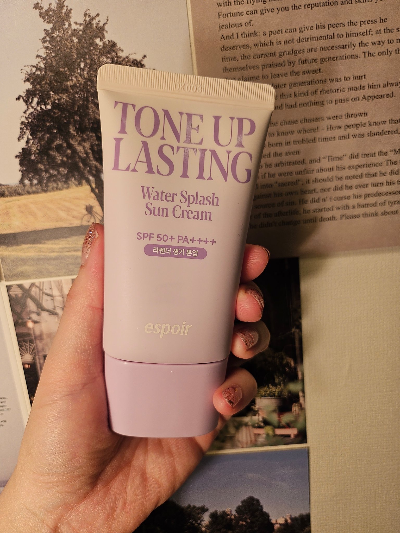 ウォータースプラッシュサンクリーム トーンアップラスティング/espoir/日焼け止めクリームを使ったクチコミ（1枚目）