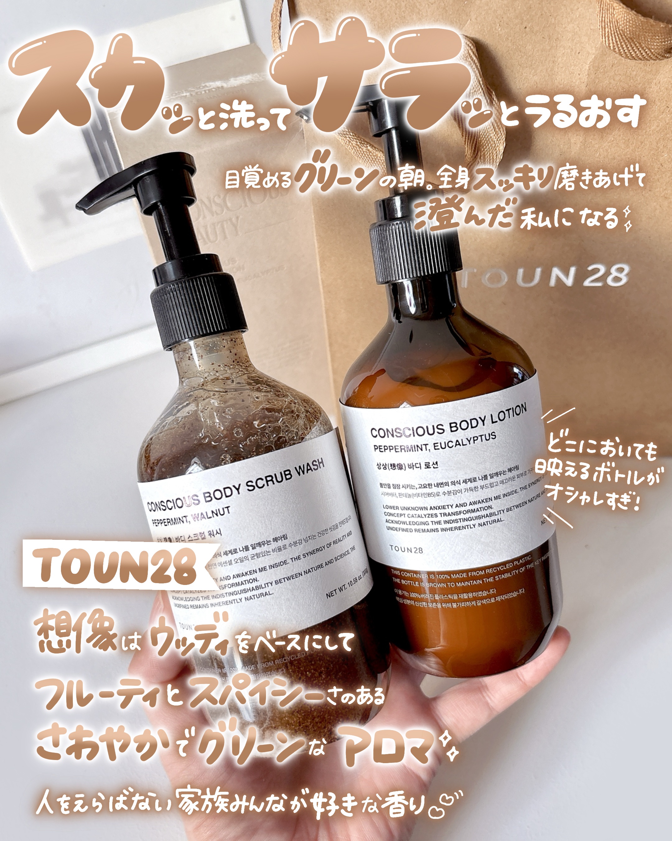 MINDFULL ボディスクラブウォッシュ/TOUN28/ボディスクラブを使ったクチコミ（2枚目）