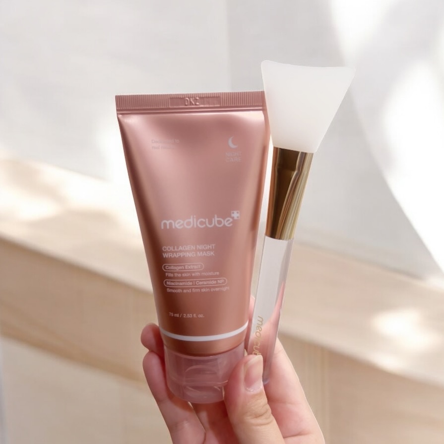 コラーゲンナイトラッピングマスク/MEDICUBE/洗い流すパック・マスクを使ったクチコミ（1枚目）
