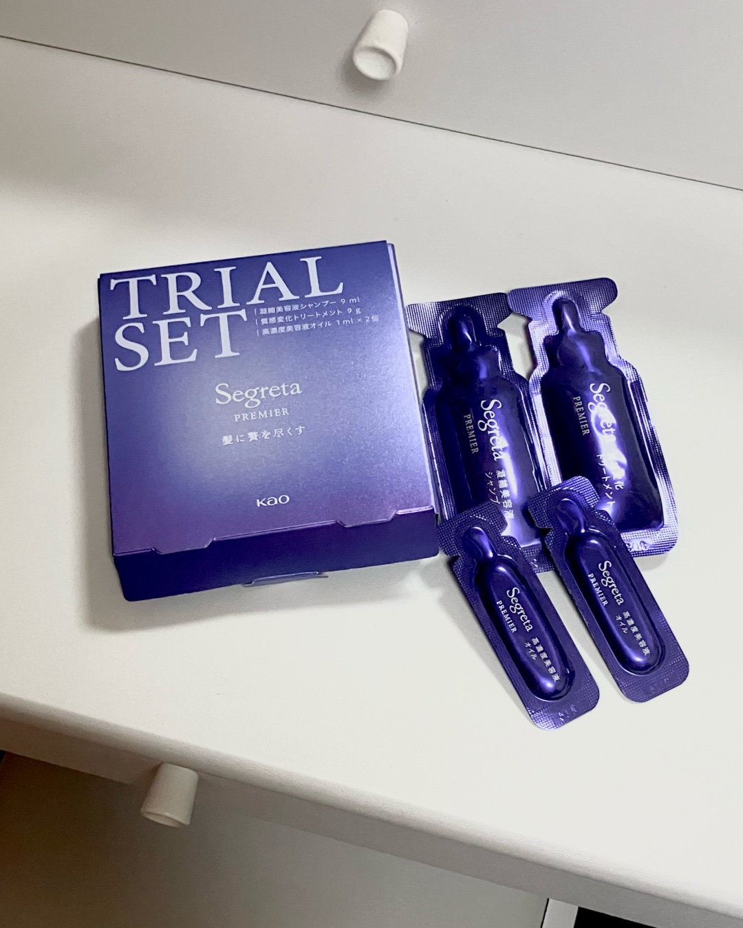 セグレタ プレミア 凝縮美容液シャンプー/質感変化トリートメント/セグレタ/市販シャンプーを使ったクチコミ（1枚目）