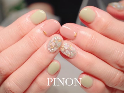 カラージェルM マット/Miss Mirage/ジェルネイルを使ったクチコミ(2枚目)