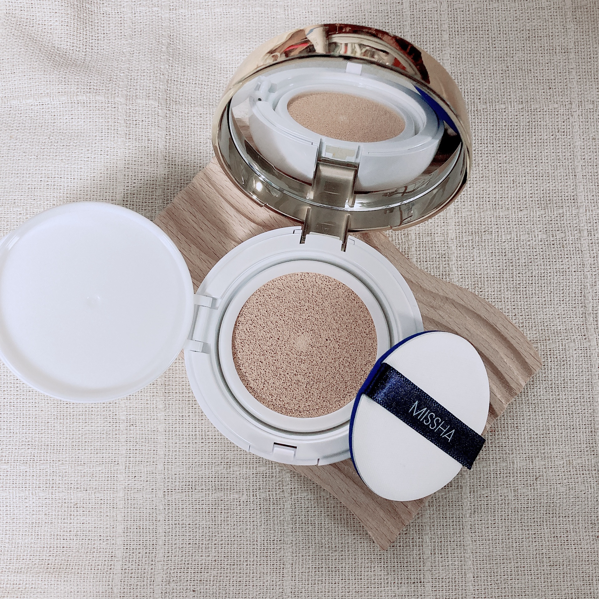 M クッション ファンデーション(モイスチャー)/MISSHA/クッションファンデーションを使ったクチコミ（2枚目）