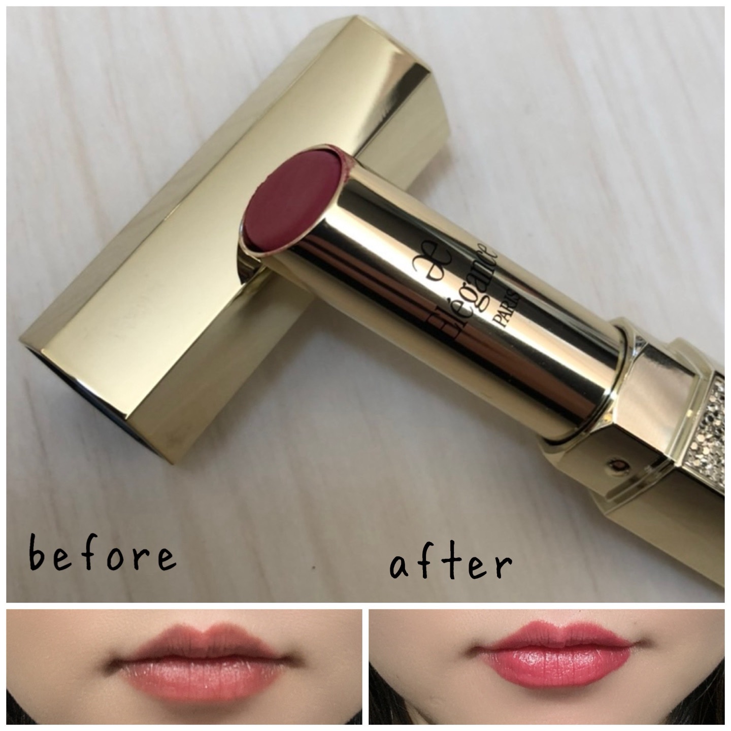 エレガンス ルージュ シュペルブ/Elégance/口紅を使ったクチコミ（3枚目）