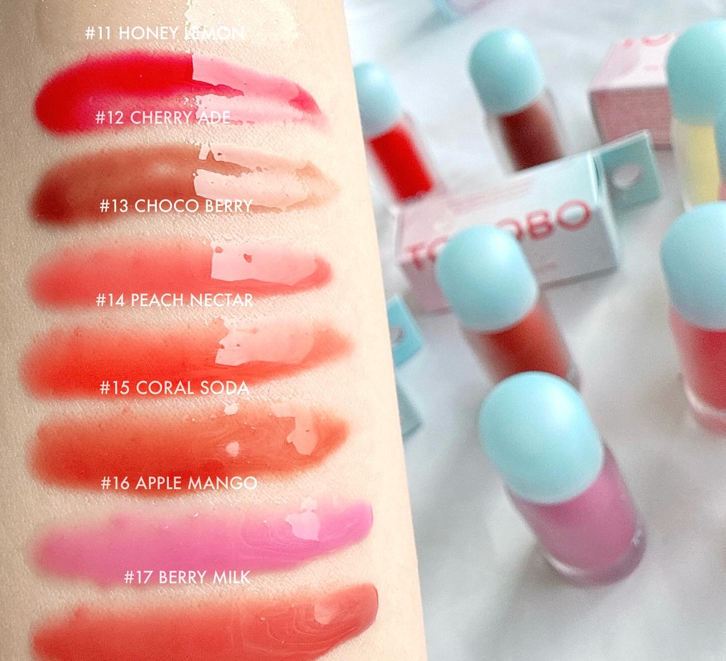 ジューシーベリープランピングリップオイル/TOCOBO/リップグロスを使ったクチコミ（2枚目）