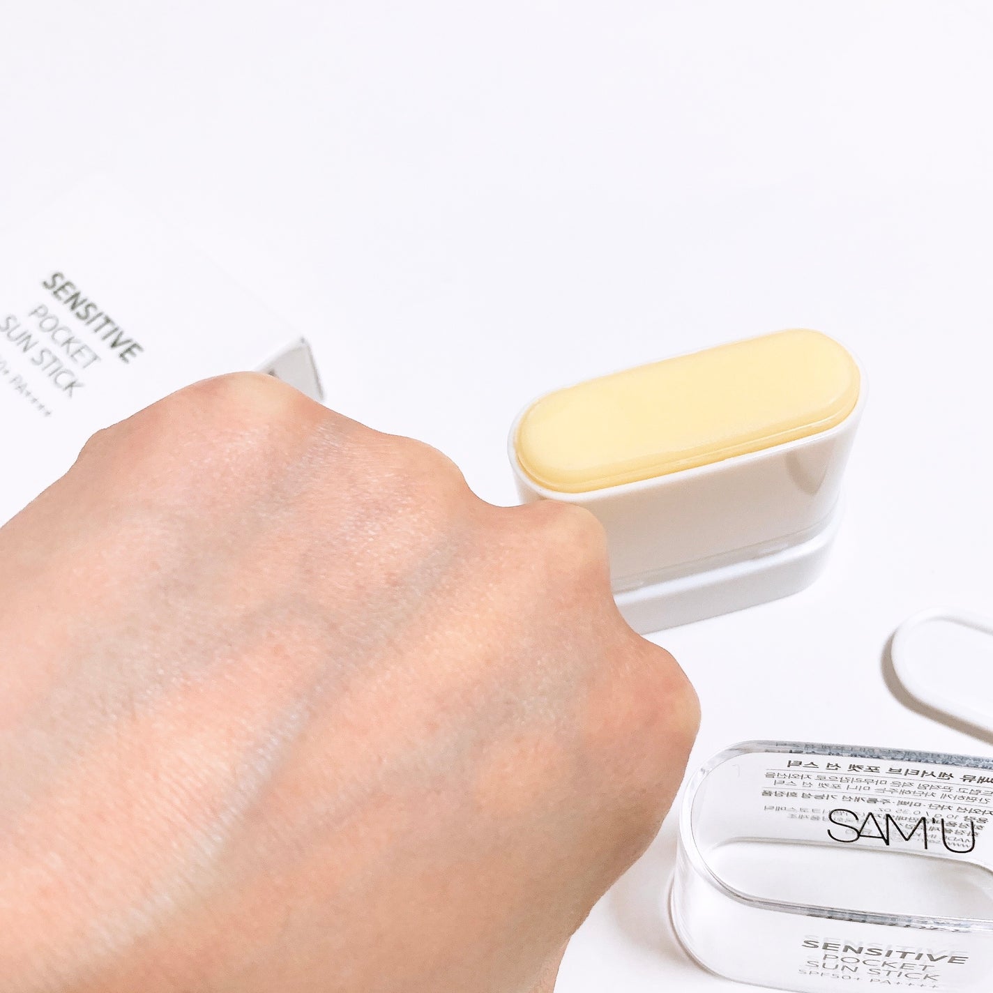 センシティブポケットサンスティック/SAM'U/日焼け止めスティックを使ったクチコミ(3枚目)